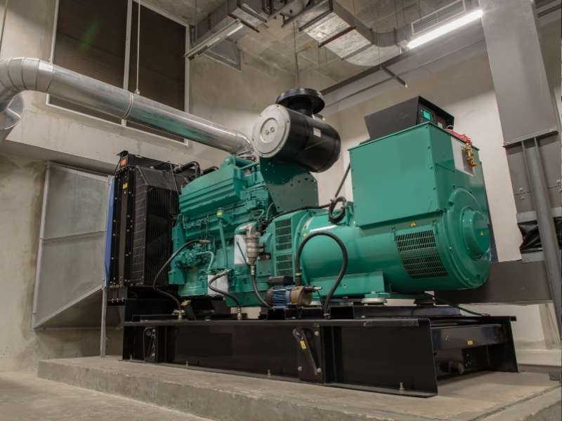 Genset Open Berwarna Hijau